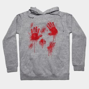 Blood Spatter Handprints Horror Costume Hoodie